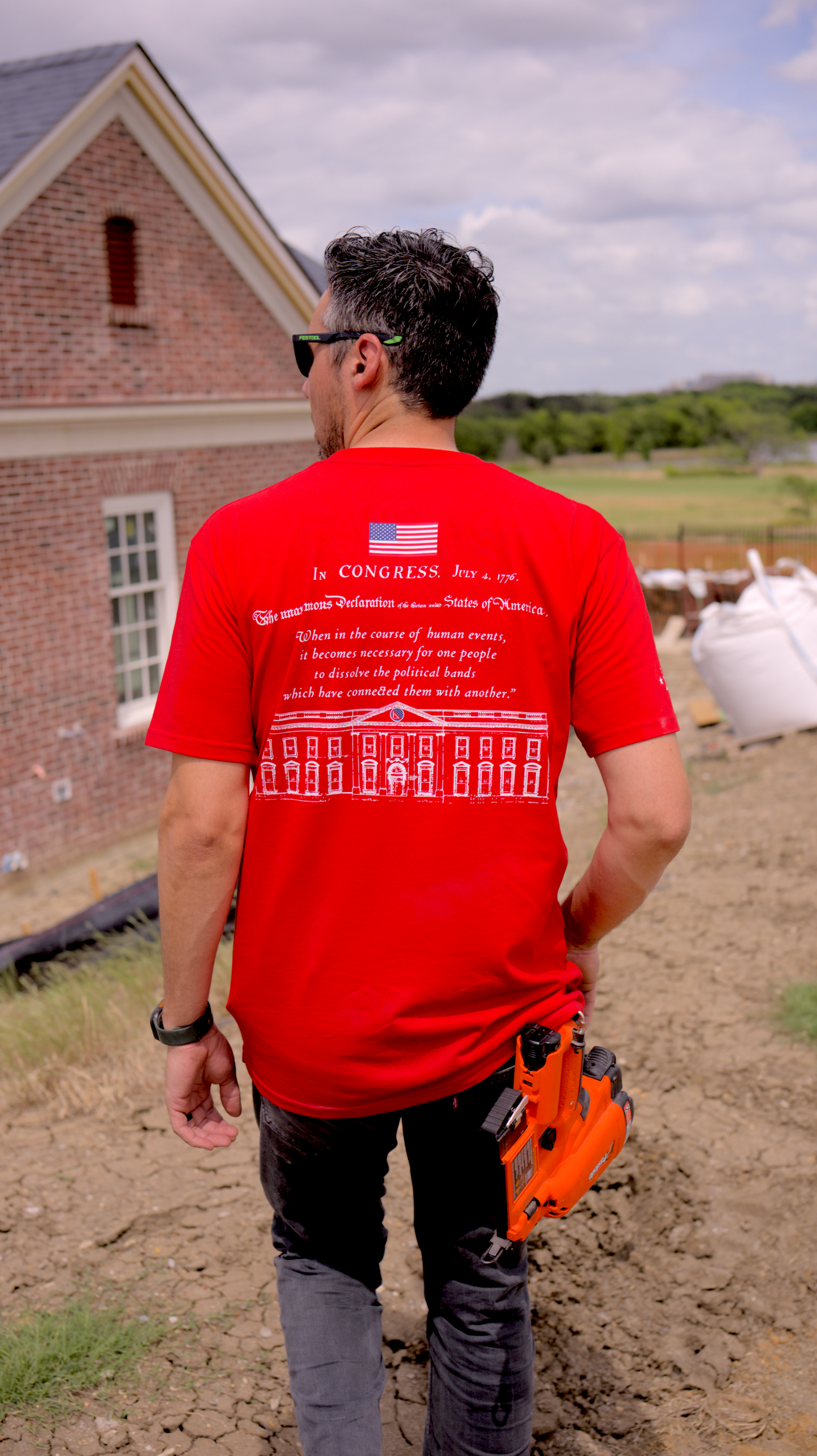 Squared America 250 Year T - Classic Red